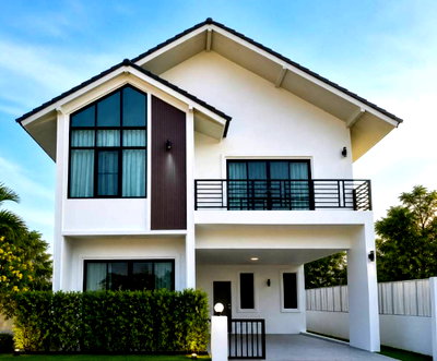 บ้านเดี่ยวให้เช่า : ให้เช่าบ้านเดี่ยวสองชั้นสร้างใหม่  บ้านในโครงการ พร้อมระบบรักษาความปลอดภัยที่ดีเยี่ยม   ทำเลโรงเรียนนานาชาติ     #AHD-H1323  