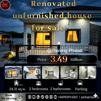 Houses for sale Phuket : Renovated house for sale at Thalang-Phuket