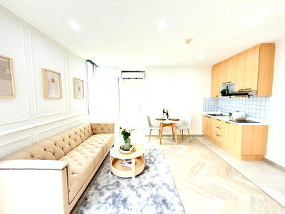 ขายคอนโด : 🏢 รีโนเวทใหม่ พร้อมอยู่ คอนโด 1 ห้องนอน พื้นที่กว้าง 54 ตร.ม. อยู่สบาย!📍 Apple Sukhumvit – Bearing