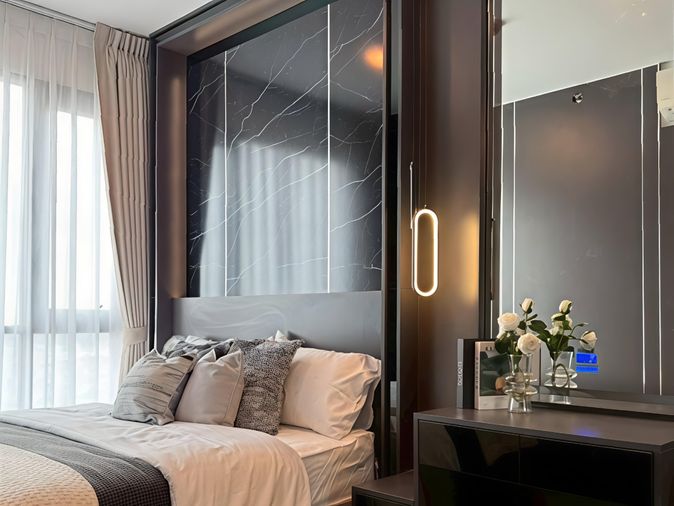 ขายคอนโด Knightsbridge สุขุมวิท-เทพารักษ์ ชั้น 35 ขนาด 32 ตร.ม. 1 ห้องนอน 1 ห้องน้ำ ตกแต่งสวย เฟอร์ครบ พร้อมอยู่ ใกล้รถไฟฟ้าสายสีเหลือง สถานีทิพวัล