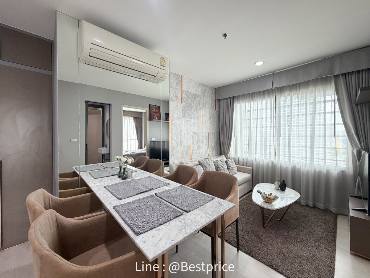 รูป BESTPRICE ให้เช่า Rhythm Asoke 2 ห้องสวย เฟอร์ครบ ราคาพิเศษ - รูปที่ 3/14