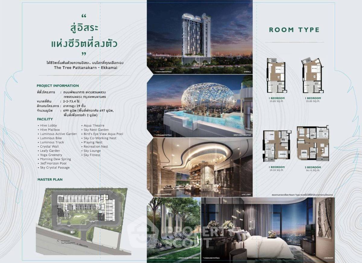 รูป คอนโด 2-ห้องนอน ที่ เดอะ ทรี พัฒนาการ-เอกมัย ใกล้ ARL รามคำแหง (ID 2188782) - รูปที่ 14/14