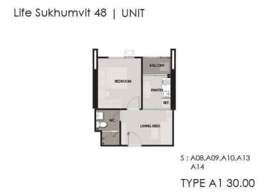 รูป Life Sukhumvit 48 ชั้น 28 ตึกS 1นอน 1น้ำ ขนาด 30ตรม. เช่า165,00บาท/เดือน  Line ID : @wealth.co - รูปที่ 11/12