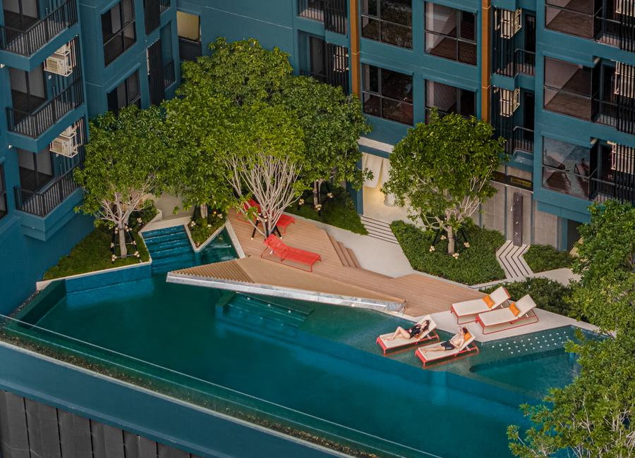 picture THE STAGE Mindscape Ratchada-Huaikhwang Private Urban Living with Stunning Ratchada Skyline Views - 3/9