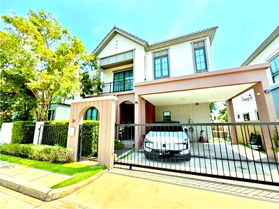 เช่าบ้านเดี่ยว นนทบุรี : บ้านเดี่ยวสไตล์โมเดิร์น 4 นอน 4 น้ำ5 แอร์ ราชพฤกษ์-345 โรบินสันไลฟ์สไตล์ ราชพฤกษ์ 1.05กม. รพ.ปากเกร็ด 2 1.2 กม. 54 ตร.ว.200 ตร.ม.