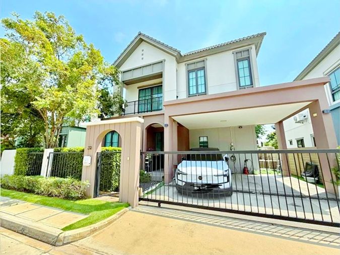 บ้านเดี่ยวสไตล์โมเดิร์น 4 นอน 4 น้ำ5 แอร์ ราชพฤกษ์-345 โรบินสันไลฟ์สไตล์ ราชพฤกษ์ 1.05กม. รพ.ปากเกร็ด 2 1.2 กม. 54 ตร.ว.200 ตร.ม.