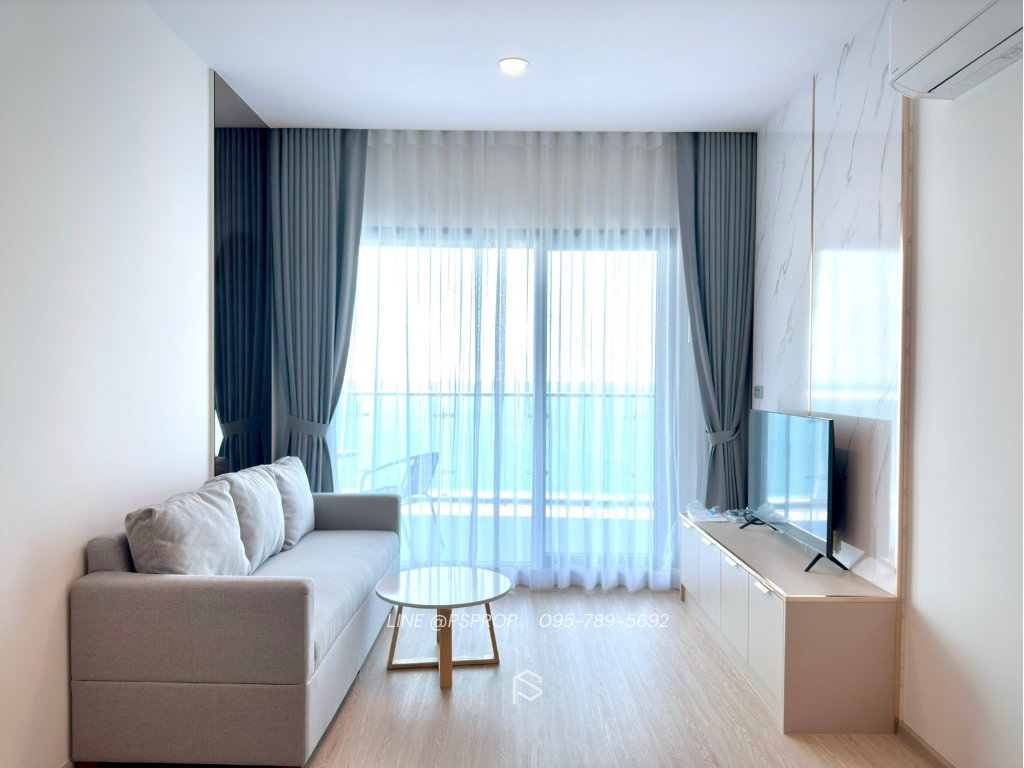 รูป คอนโดเช่าบางพระ ใกล้ตลาดหนองมนติดถนนสุขุมวิท The Symphony Condo✅ พร้อมเข้าอยู่ #CR0455 - รูปที่ 4/16