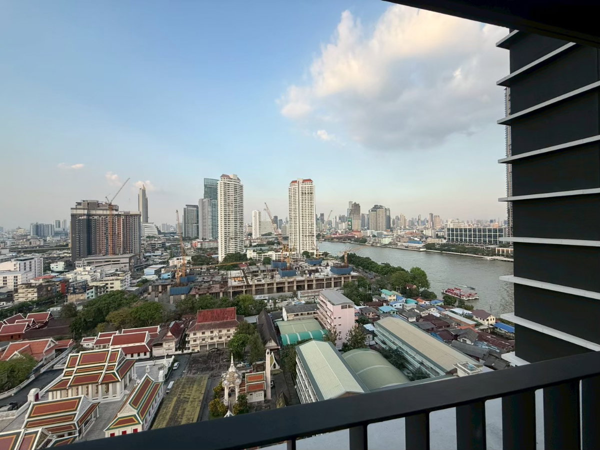 รูป 1 Bed 30 Sq.m, 17 Fl. Big balcony, River View - Chapter Charoennakorn-Riverside - รูปที่ 2/17
