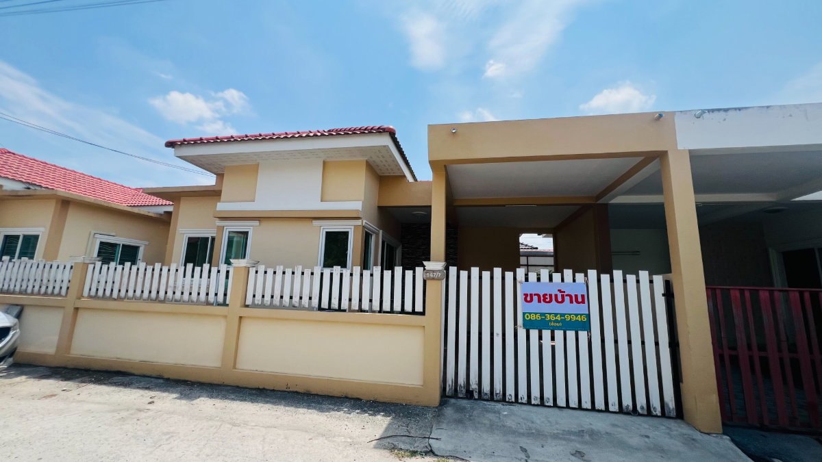 รูป บ้านเดี่ยวชั้นเดียว 36 ตร.วา หมู่บ้านทวีทรัพย์ พานทอง ชลบุรี บ้านใหม่ พร้อมตกแต่งเข้าอยู่ - รูปที่ 12/12