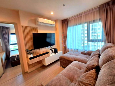 Condos for rent : PFD-08151 For rent Aspire Erawan Prime, large condo room, 2 bedrooms, high floor, open city view, next to BTS Chang Erawan 🚇✨