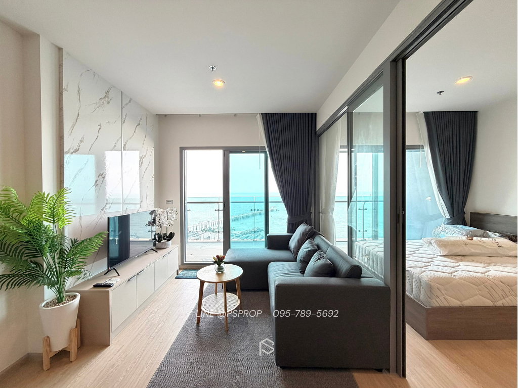 รูป คอนโดเช่าบางพระ ใกล้ตลาดหนองมนติดถนนสุขุมวิท The Symphony Condo✅ พร้อมเข้าอยู่ #CR0453 - รูปที่ 4/14