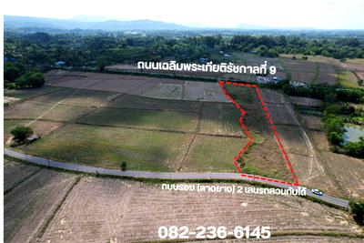 ที่ดิน เมืองนครนายก นครนายก : ขายที่ดิน 4 ไร่ ติดถนน 2 ด้าน เส้นถนนเฉลิมพระเกียรติ ฯ ใกล้ พูลวิลล่าหรู นครนายก มีโฉนด
