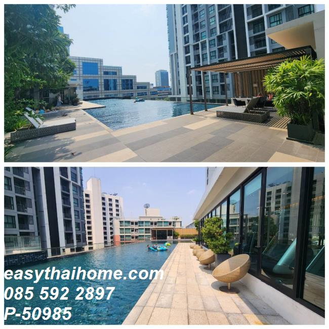 รูป P-50985 — ให้เช่าคอนโด ชั้น 32 Quinn Condo Ratchada ใกล้ MRT สุทธิสาร 085-592-2897 Line: @easythaihome - รูปที่ 2/13