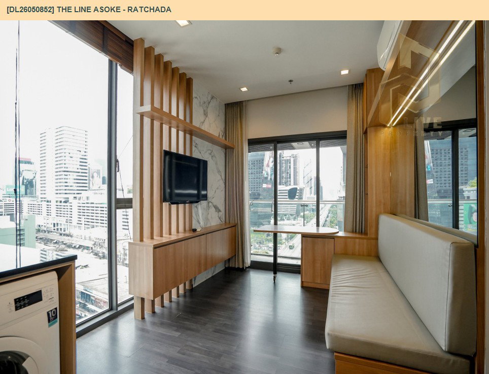 รูป DL26050852 ขายคอนโด เดอะ ไลน์ อโศก - รัชดา (The LINE Asoke - Ratchada) ใกล้ MRT พระราม 9 พร้อมเข้าอยู่ โทรด่วน 0653619502 LineID @897iyzll - รูปที่ 4/10