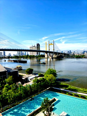 Condos for sale : Selling Down Payment Riverside Condo with the Best River View in the Project  NUE Riverest Ratburana