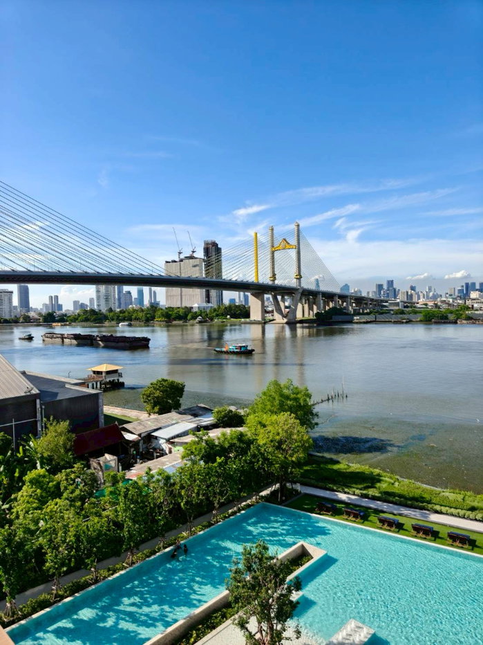 รูป  ขายดาวน์คอนโดริมแม่น้ำเจ้าพระยา ห้อง Rare Item ตึก H วิวดีที่สุดของโครงการ NUE Riverest Ratburana - รูปที่ 1/26
