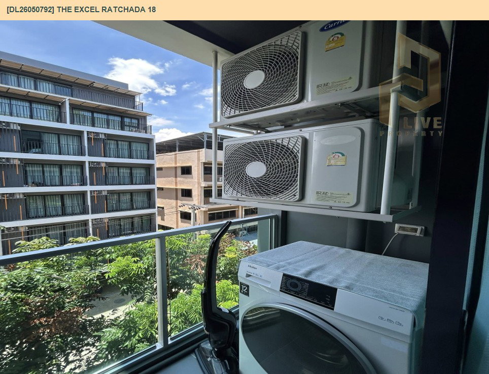 รูป DL26050792 ให้เช่าคอนโด ดิ เอ็กเซล รัชดา 18 (The Excel Ratchada 18) ใกล้ MRT สุทธิสาร พร้อมเข้าอยู่ โทรด่วน 0638692663 LineID @655ebbvc - รูปที่ 8/10
