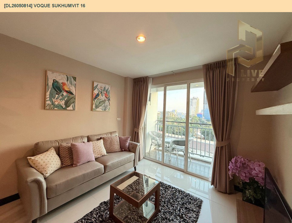 รูป DL26050814 ให้เช่าคอนโด โว๊ค สุขุมวิท 16 (Voque Sukhumvit 16) ใกล้ BTS อโศก พร้อมเข้าอยู่ โทรด่วน 0614453194 LineID @162cjixi - รูปที่ 2/21