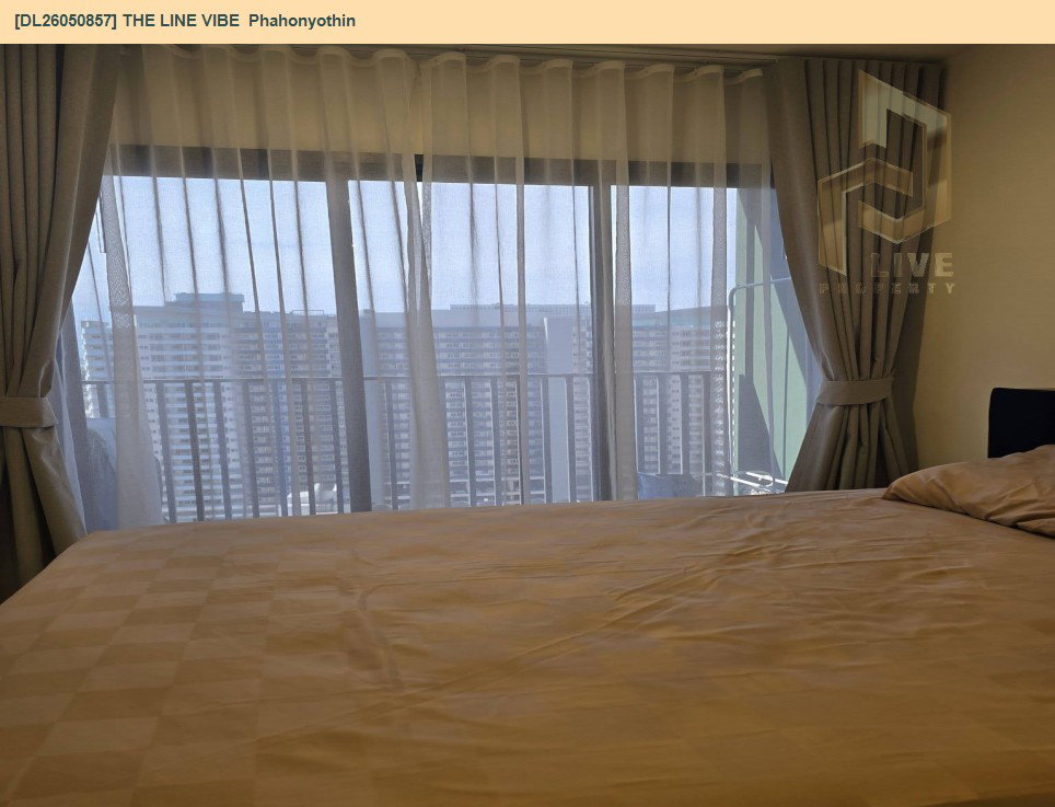 รูป DL26050857 ให้เช่าคอนโด เดอะ ไลน์ ไวบ์ พหลโยธิน (THE LINE VIBE Phahonyothin) ใกล้ BTS ห้าแยกลาดพร้าว พร้อมเข้าอยู่ โทรด่วน 0614453194 LineID @162cjixi - รูปที่ 3/9