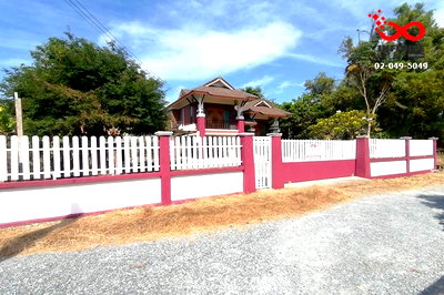 บ้านเดี่ยว นนทบุรี : ขายบ้านเดี่ยว 2 ชั้น 200 ตร.ว.สไตล์ไทยประยุกต์ บ้านกล้วย - ไทรน้อย นนทบุรี