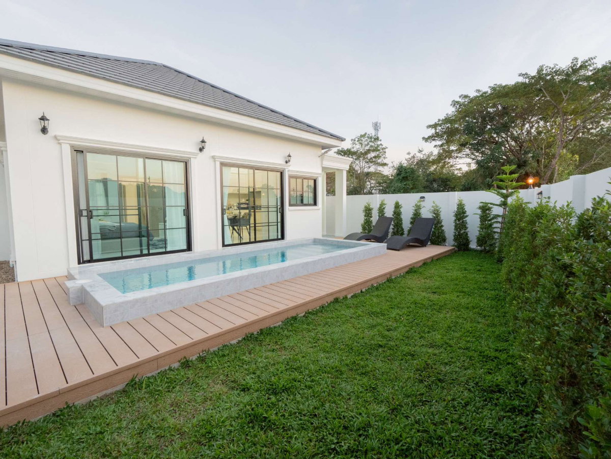 รูป บ้านใหม่แกะกล่อง บ้านหรูสไตร์อังกฤษ ตกแต่งพร้อมเข้าอยู่ สระว่ายน้ำส่วนตัว วิวทุ่งนา บ้านทำเลชานเมือง #CDK100829 - รูปที่ 33/40
