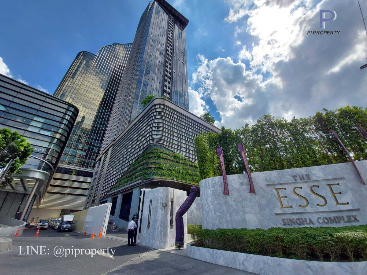 picture Fully furnished 1Bed unit for rent in Esse at Shingha Complex. High floor with an open view. Asoke - Rama 9 accessible easily and Singha Complex  - 25/35