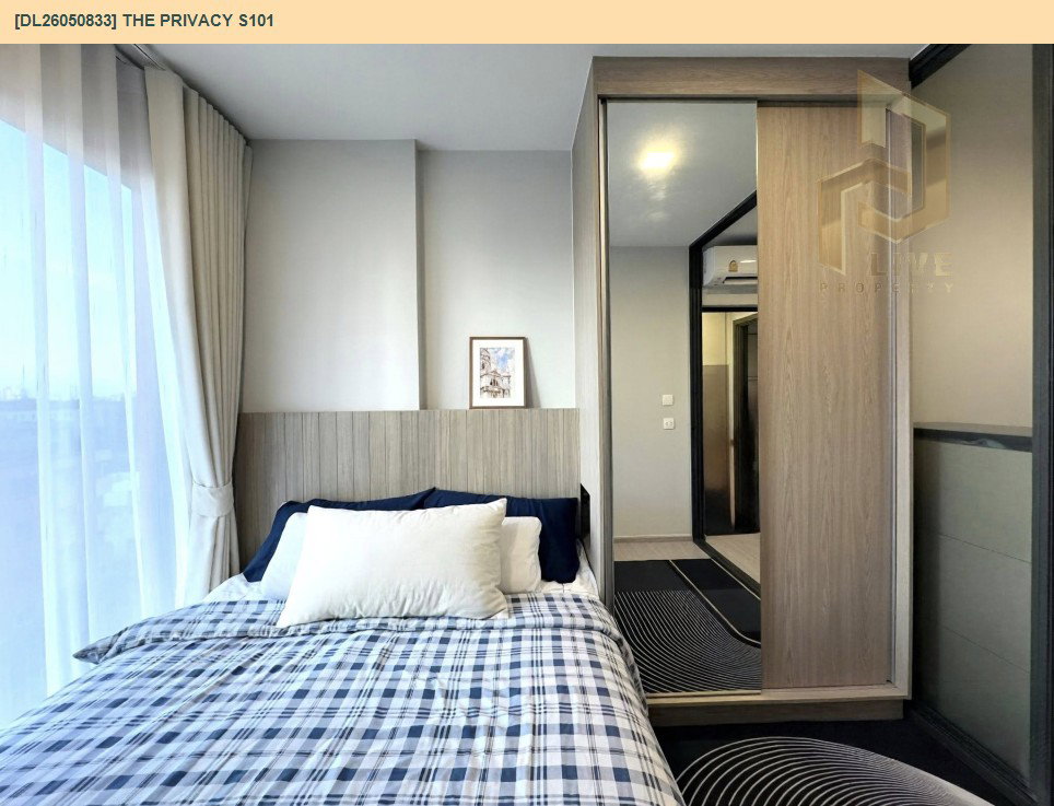 รูป DL26050833 ให้เช่าคอนโด เดอะ ไพรเวซี่ เอส 101 (THE PRIVACY S101) ใกล้ BTS ปุณณวิธี พร้อมเข้าอยู่ โทรด่วน 0638692663 LineID @655ebbvc - รูปที่ 6/11