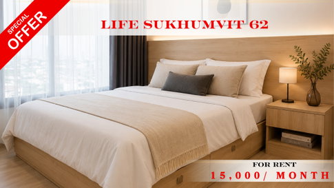 🌸🚆 Prime Condo Location For Rent 📌 Life Sukhumvit 62 (Line: @rent2022) | Prime Sukhumvit Location  ✨ Ready to move in! ✨ 📌 Ref Code: A02557