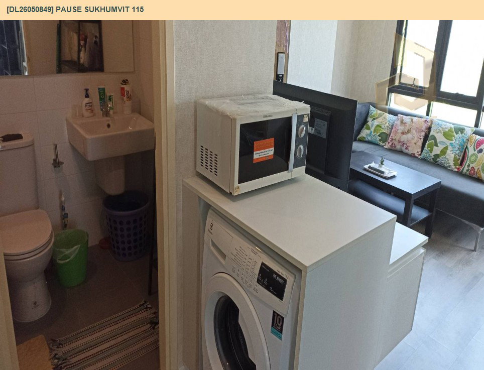 รูป DL26050849 ให้เช่าคอนโด พอส สุขุมวิท 115 (Pause Sukhumvit 115) ใกล้ BTS ปู่เจ้า พร้อมเข้าอยู่ โทรด่วน 0638692663 LineID @655ebbvc - รูปที่ 6/11