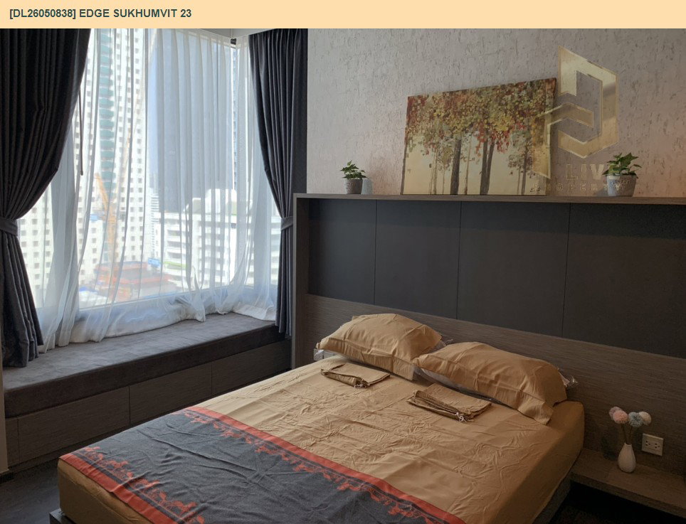 รูป DL26050838 ขายคอนโด เอดจ์ สุขุมวิท 23 (Edge Sukhumvit 23) ใกล้ BTS อโศก พร้อมเข้าอยู่ โทรด่วน 0638692663 LineID @655ebbvc - รูปที่ 3/8