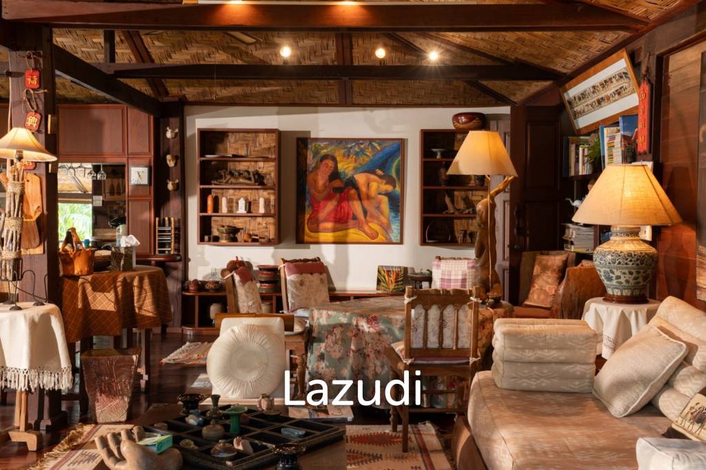 รูป ขายบ้านไม้สัก 3 หลัง 7 ห้องนอน บนเนินใกล้ตัวเมืองเชียงราย - รูปที่ 25/51