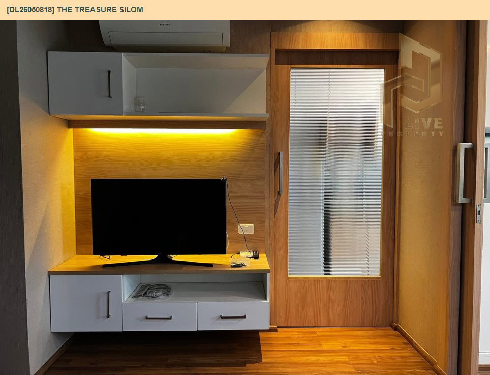 รูป DL26050818 ให้เช่าคอนโด เดอะ เทรเชอร์ คอนโดมิเนียม (The Treasure Silom) ใกล้ - พร้อมเข้าอยู่ โทรด่วน 0653619502 LineID @897iyzll - รูปที่ 2/9