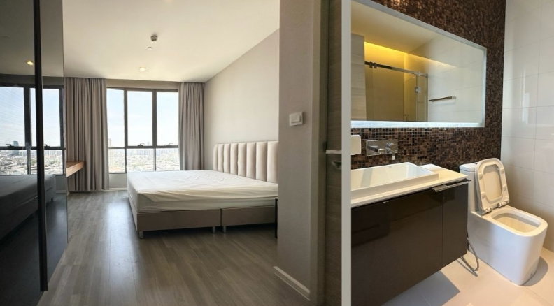 รูป Condo for RENT : The Room Sathorn-St.Louise 67 sqm.  2 Bed 2 Bath / Corner room / Unblocked view / Facing South / Balcony  𝐅𝐥𝐨𝐨𝐫 : 18th - รูปที่ 4/8