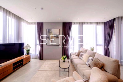 Condos for rent : 🔥Luxury Style 3 Bed with Bathtub 130 sq.m. High Fl. 15+ Good Location Close to BTS Thong Lo at Hyde Heritage Thonglor Condo / For Rent 