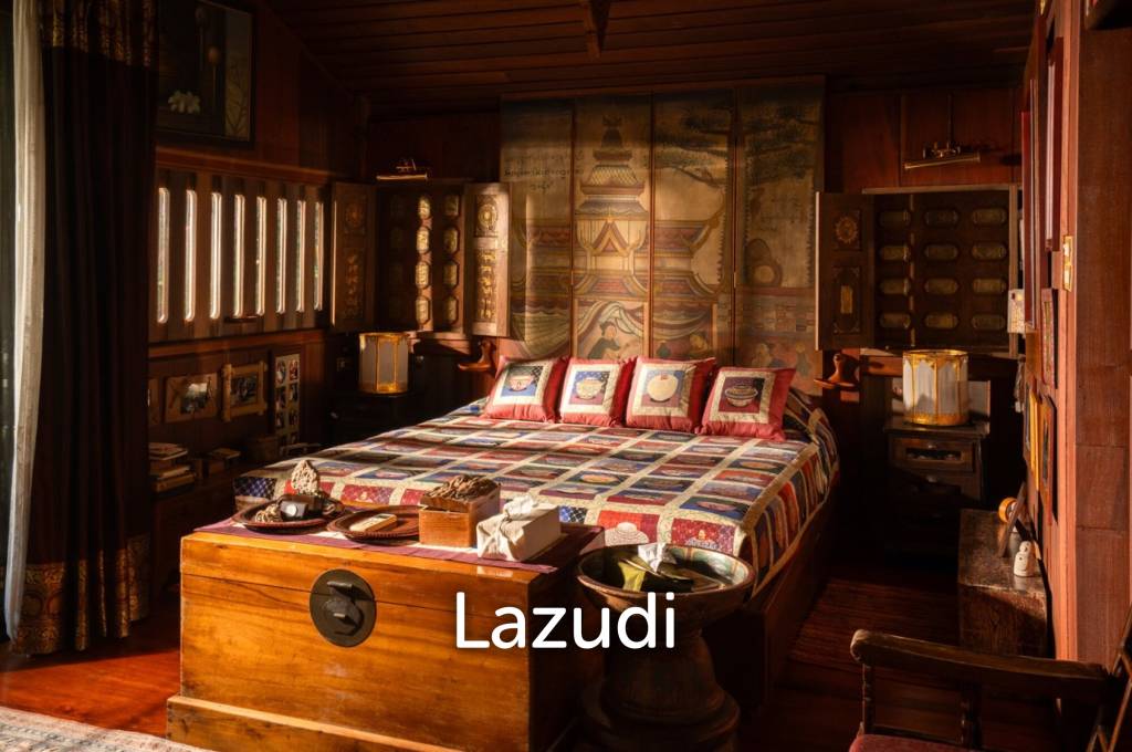 รูป ขายบ้านไม้สัก 3 หลัง 7 ห้องนอน บนเนินใกล้ตัวเมืองเชียงราย - รูปที่ 35/51