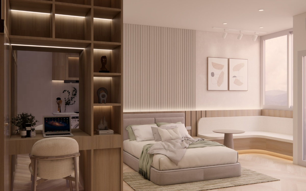 รูป ขายทรี บูทีค คอนโด นิมมาน (Tree Boutique Condo) ยูนิตแต่งหรูสไตล์ Modern Contemporary รีโนเวทใหม่เอี่ยม ทำเลทองในซอยสุขเกษม ติดประเสริฐแลนด์ - รูปที่ 5/22
