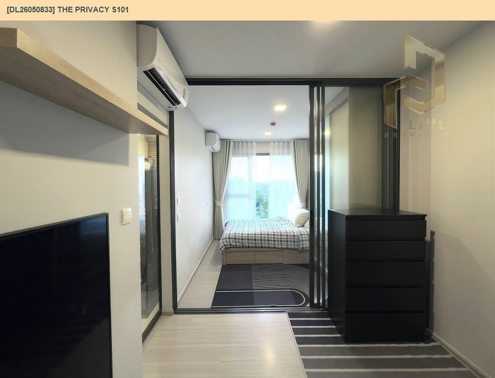 รูป DL26050833 ให้เช่าคอนโด เดอะ ไพรเวซี่ เอส 101 (THE PRIVACY S101) ใกล้ BTS ปุณณวิธี พร้อมเข้าอยู่ โทรด่วน 0638692663 LineID @655ebbvc - รูปที่ 7/11