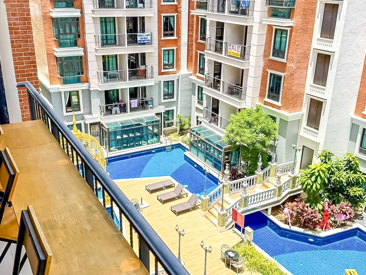 รูป Espana Condo Resort Pattaya for Rent Corner Unit Pool View - รูปที่ 7/7