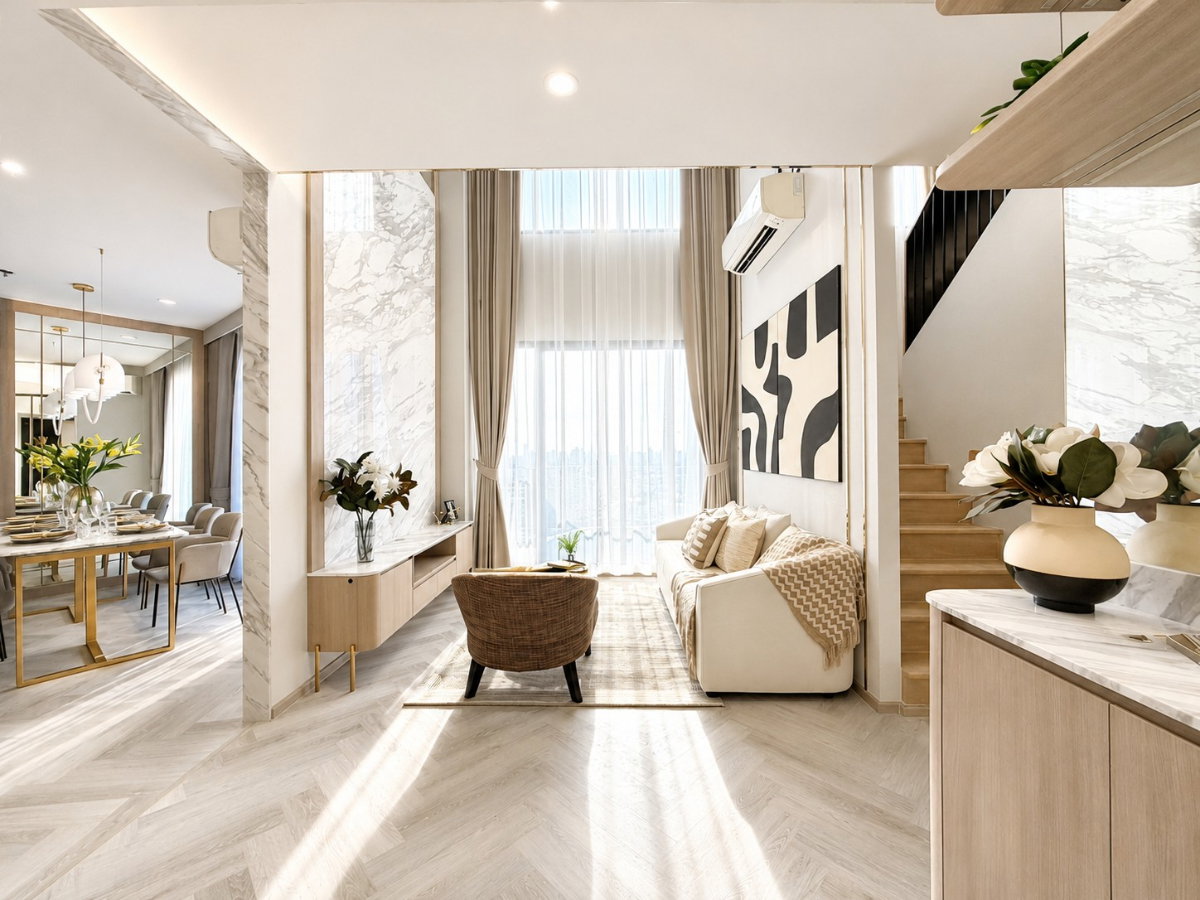 รูป Ideo Mobi Sukhumvit Eastpoint  2 ห้องนอน duplex เพดานสูงโปร่ง แต่งครบ ห้องใหม่ ราคาจากโครงการ - รูปที่ 9/9