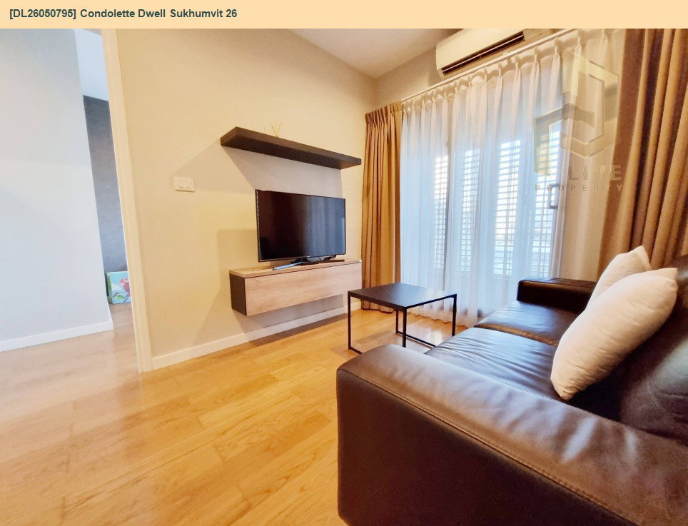 รูป DL26050795 ให้เช่าคอนโด คอนโดเลต ดเวล สุขุมวิท 26 (Condolette Dwell Sukhumvit 26) ใกล้ BTS ทองหล่อ พร้อมเข้าอยู่ โทรด่วน 0653619502 LineID @897iyzll - รูปที่ 5/9