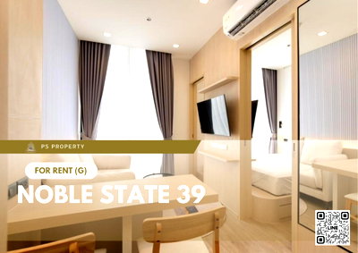 Condos for rent : For Rent ✨ NOBLE STATE 39 ✨ Near BTS Phrom Phong. Fully furnished with appliances.