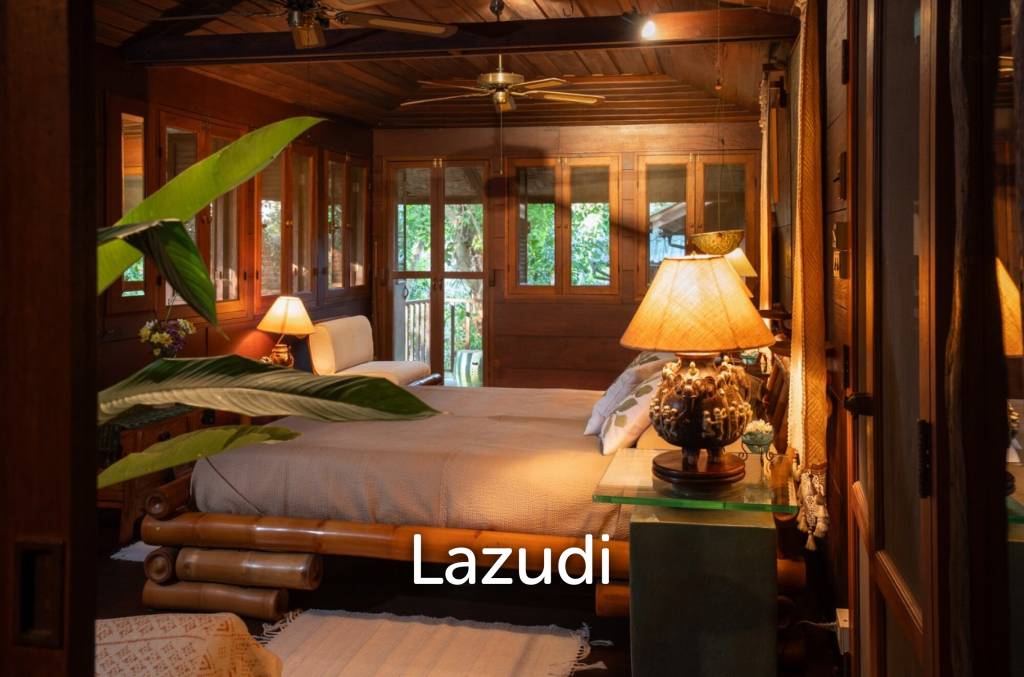 รูป ขายบ้านไม้สัก 3 หลัง 7 ห้องนอน บนเนินใกล้ตัวเมืองเชียงราย - รูปที่ 11/51