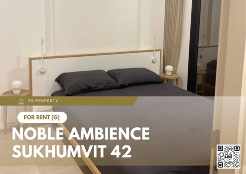 For Rent ✨ Noble Ambience Sukhumvit 42 ✨ Fully furnished with appliances, near BTS Ekkamai.