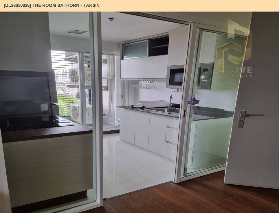 รูป DL26050826 ให้เช่าคอนโด เดอะ รูม สาทร - ตากสิน (The Room Sathorn - Taksin) ใกล้ BTS โพธิ์นิมิตร พร้อมเข้าอยู่ โทรด่วน 0638692663 LineID @655ebbvc - รูปที่ 4/8
