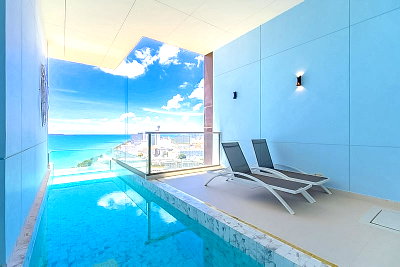 ขายคอนโด : Copacabana Jomtien Private Pool Condo for Sale Sea View