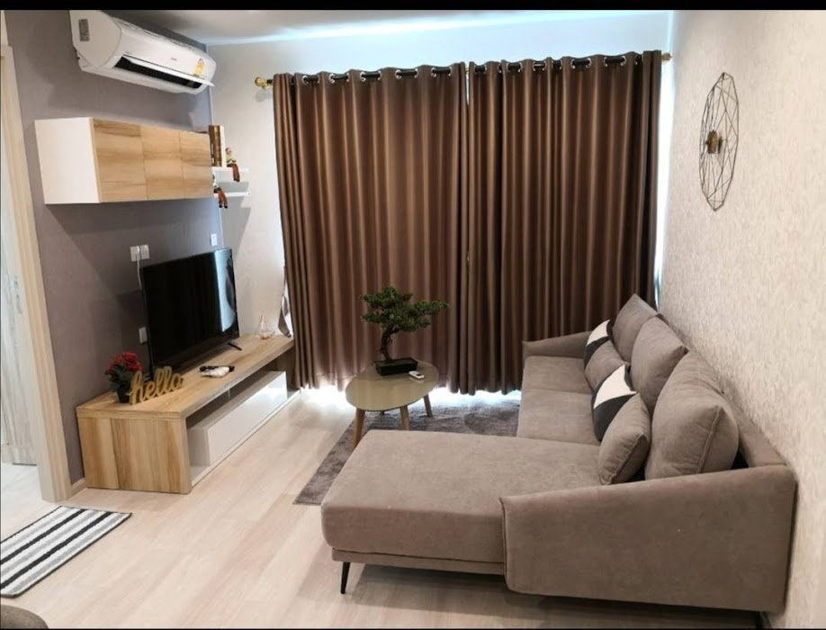 picture Condo for RENT : Life one wireless   𝐒𝐢𝐳𝐞 : 63 sqm.  𝐓𝐲𝐩𝐞 : 2 Bed 2 Bath / closed kitchen / Balcony   𝐅𝐥𝐨𝐨𝐫 : 33rd   / Fully furnished - 4/17