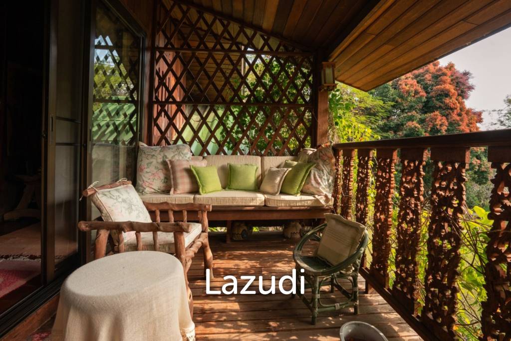 รูป ขายบ้านไม้สัก 3 หลัง 7 ห้องนอน บนเนินใกล้ตัวเมืองเชียงราย - รูปที่ 47/51