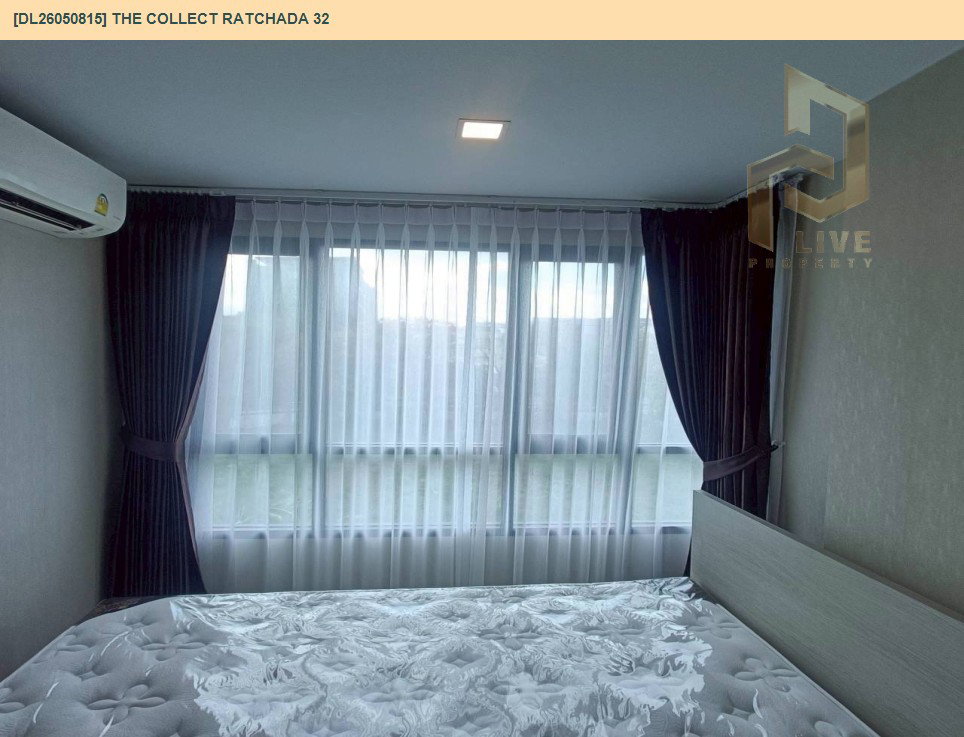 รูป DL26050815 ให้เช่าคอนโด เดอะ คอลเล็ค รัชดา 32 (The Collect Ratchada 32) ใกล้ MRT ลาดพร้าว พร้อมเข้าอยู่ โทรด่วน 0653619502 LineID @897iyzll - รูปที่ 5/5