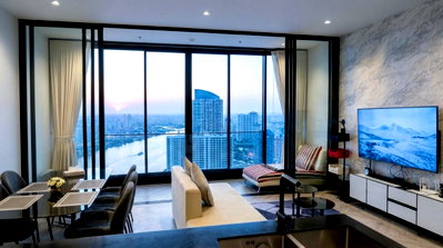 คอนโดให้เช่า : 🏙️ ให้เช่า คอนโดหรูริมน้ำเจ้าพระยา 🏊‍♂️ ส่วนกลางระดับ Luxury ริมแม่น้ำ ✨ 🚇 ใกล้ ICONSIAM, BTS กรุงธนบุรี