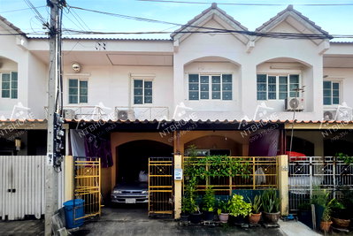 ทาวน์โฮม แม็คโคร บางบัวทอง : บัวทองธานีพาร์ควิลล์ 8 บางบัวทอง (ซอยจันทร์ทองเอี่ยม) ต่อเติมครบ ใกล้รถไฟฟ้า
